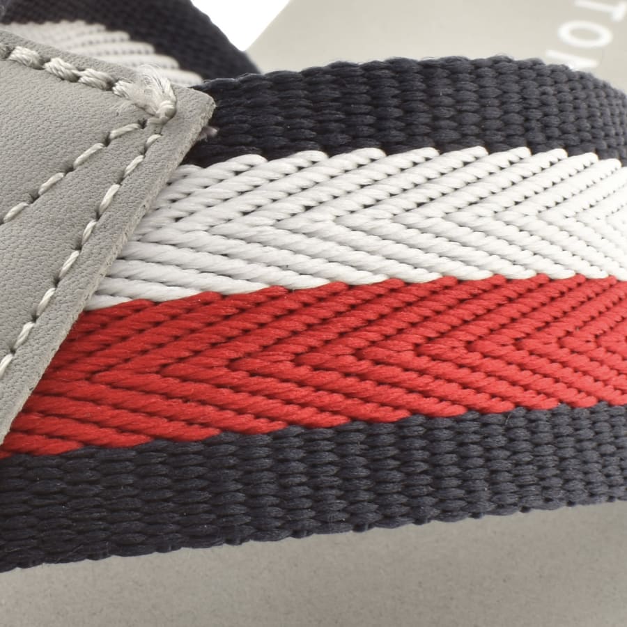Tommy Hilfiger Corporate Beach Flip Flops Silver